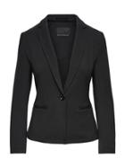 Banana Republic Womens Long And Lean-fit Machine-washable Italian Wool Blend Blazer Black Size 10