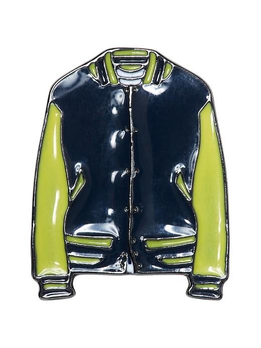 Banana Republic Mens Br X Kevin Love   Enamel Varsity Jacket Pin Gold Multi Size One Size