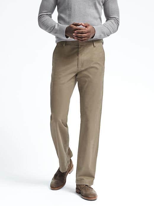 Banana Republic Mens Dawson Relaxed Chino - Acorn