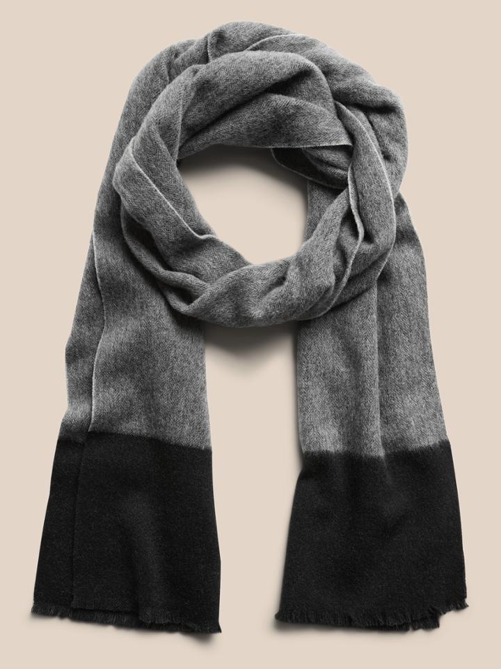 Herringbone Wool Scarf