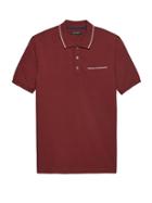 Banana Republic Mens Slim Luxury-touch Polo Shirt Classic Burgundy Size Xxl