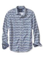 Banana Republic Mens Camden Fit Custom 078 Wash Triangle Shirt Size L Tall - Mythic Blue