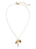 Banana Republic Modern Tiger's Eye Pendant Necklace - Gold