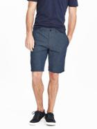 Banana Republic Mens Aiden Slim Tile Print Short Size 28w - Philipsburg Blue