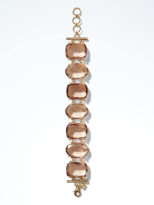 Banana Republic Majestic Jewels Statement Line Bracelet - Quartz