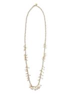 Banana Republic Womens Soft Pearl Layer Necklace Gold Size One Size