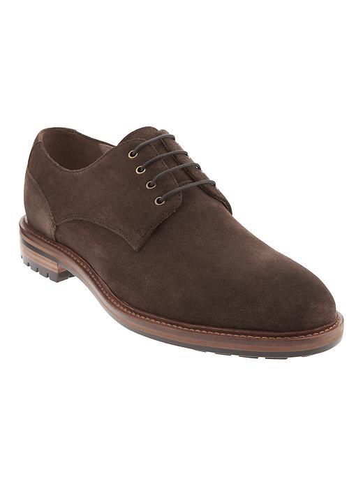Banana Republic Mens Jeffery Suede Oxford - Totem Brown