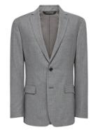Banana Republic Mens Standard Gray Pinstripe Italian Cotton Suit Jacket French Gray Size 40