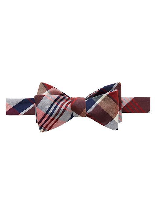 Banana Republic Mens Plaid Bow Tie Size One Size - Navy