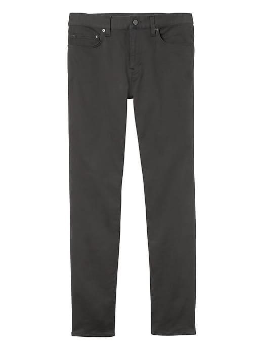 Banana Republic Mens Slim Traveler Pant Asphalt Size 28w