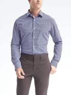 Banana Republic Mens Grant Fit Supima Cotton Classic Shirt - Anchor Royal