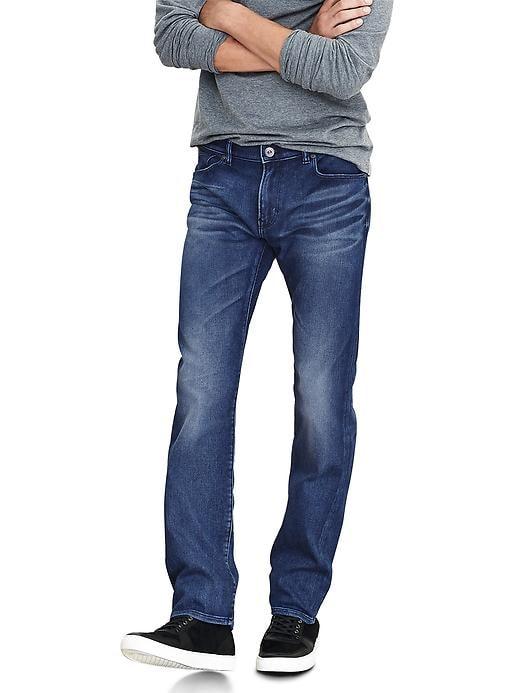 Banana Republic Mens Slim Medium Tinted Japanese Traveler Jean Blue Indigo Size 32w