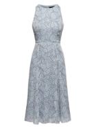 Banana Republic Womens Sparkle Floral Paneled Midi Dress Etched Floral Size 14