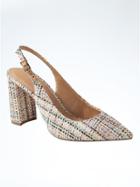 Banana Republic Pointed Toe Slingback Pump - Baby Tweed