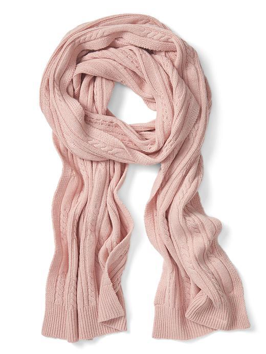 Banana Republic Cable Scarf - Pale Pink