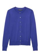 Banana Republic Womens Stretch-cotton Cardigan Sweater Royal Blue Size L
