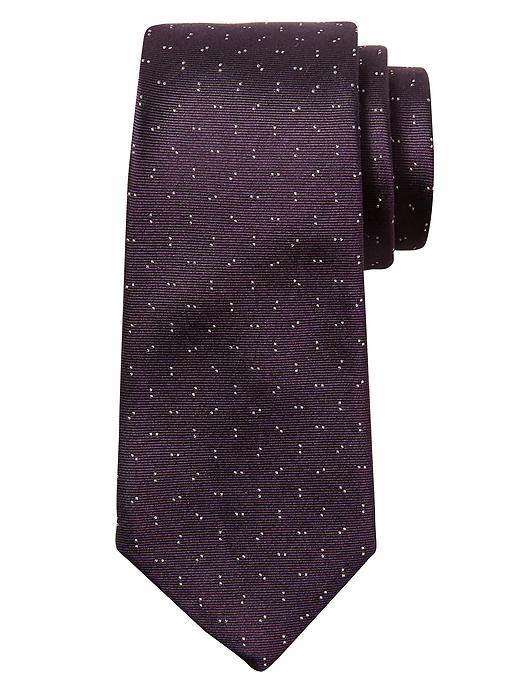 Banana Republic Mens Double Dot Silk Tie Size One Size - Purple
