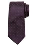Banana Republic Mens Double Dot Silk Tie Size One Size - Purple