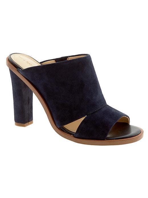 Banana Republic Womens Iliana Heeled Mule Size 10 - Imperial Blue