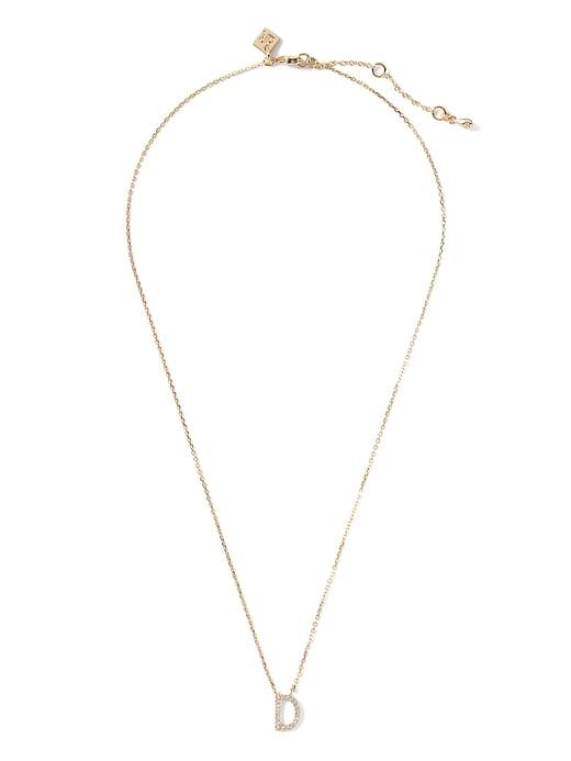 Banana Republic Womens Pav D Necklace Gold Size One Size