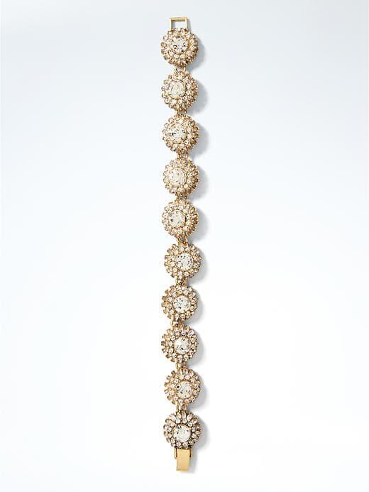 Banana Republic Sparkle Burst Bracelet - Clear