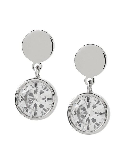 Banana Republic Womens Stone Drop Earring Silver Size One Size
