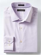 Banana Republic Mens Camden Fit Cotton Stretch Non Iron Solid Shirt - Lavender