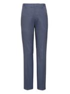 Banana Republic Mens Athletic Tapered Non-iron Stretch Cotton Houndstooth Pant Navy Vogue Size 34w