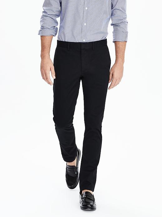 Banana Republic Mens Fulton Stretch Chino Size 32w 36l Tall - Black