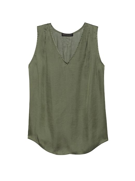 Banana Republic Womens Pleated Drapey Tank Flight Jacket Size L