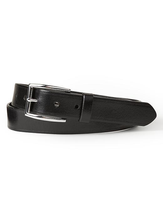 Banana Republic Mens Etched Dress Belt Size 44 - Black