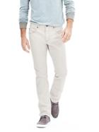 Banana Republic Mens Heritage Slim White Jean Size 32w 36l Tall - White