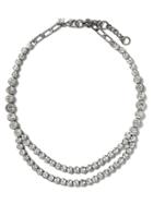 Banana Republic Womens Falling Stones Necklace Clear Size One Size
