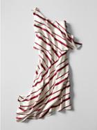 Banana Republic Womens One Shoulder Asymmetrical Dress Size 0 - Red Stripe