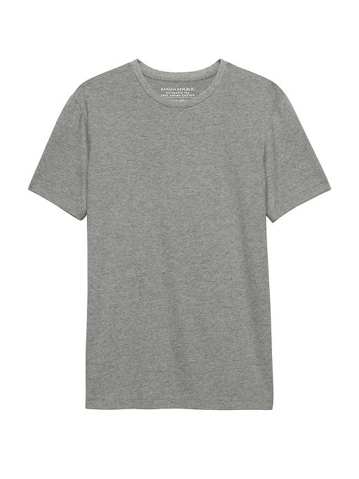 Banana Republic Mens Authentic Supima Cotton Crew-neck T-shirt Heather Gray Size S