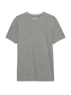 Banana Republic Mens Authentic Supima Cotton Crew-neck T-shirt Heather Gray Size S