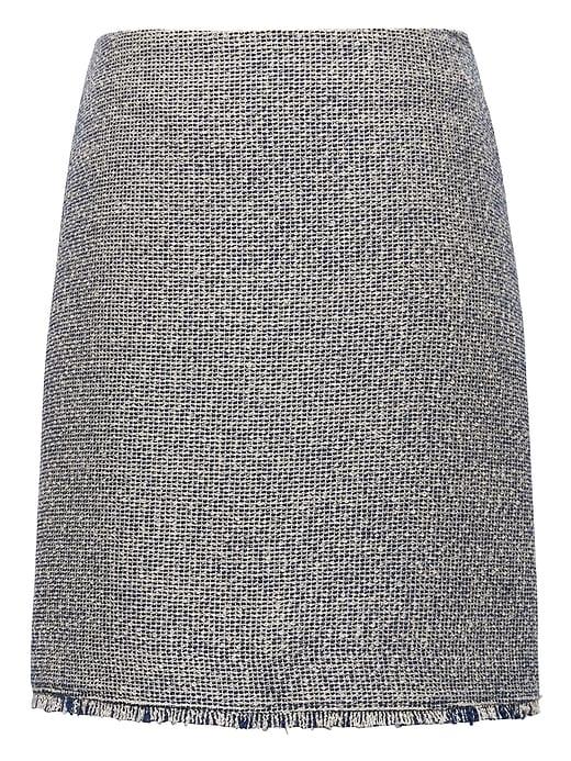 Banana Republic Womens Boucl Mini Skirt Blue Multi Size 20
