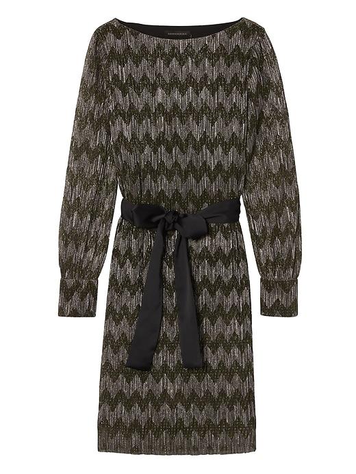 Banana Republic Shine Balloon-sleeve Dress