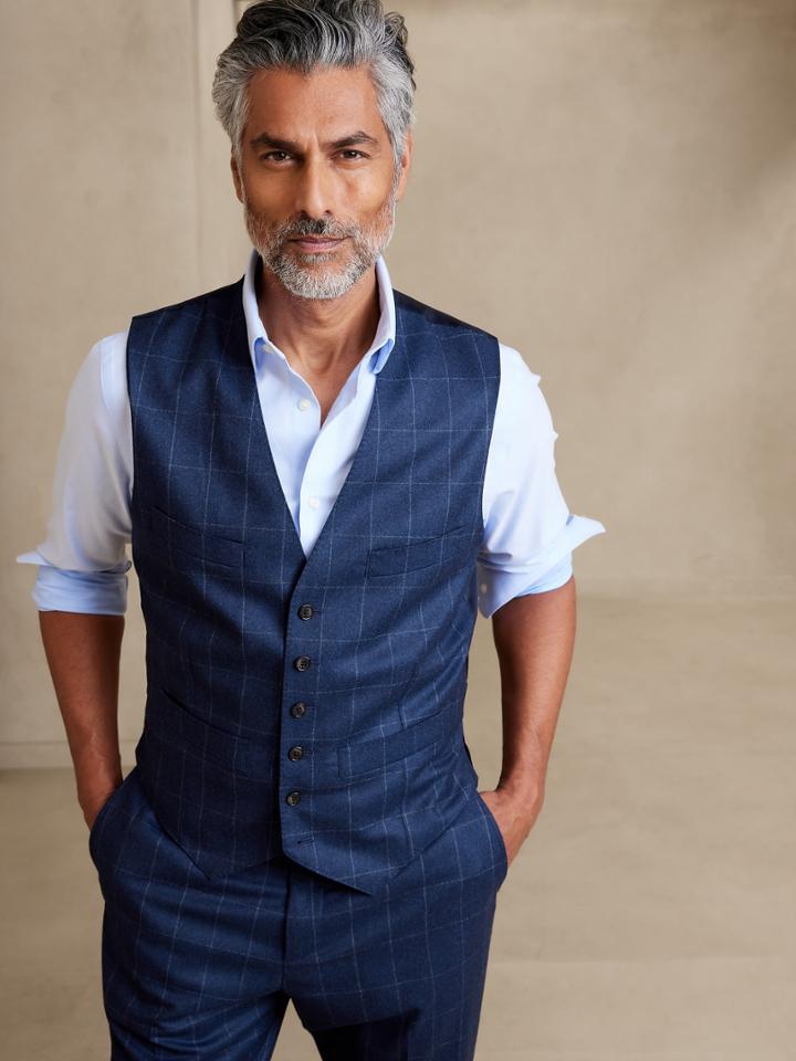 Perfect Flannel Suit Vest