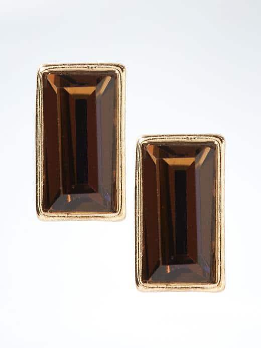 Banana Republic Baguette Stud Earring - Quartz