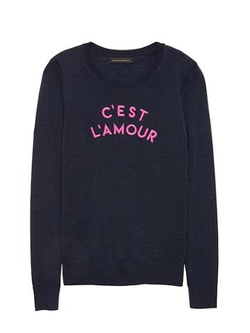 Banana Republic Petite C&#39;est L&#39;amour Sweater