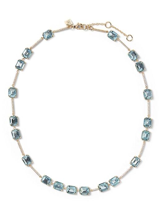 Banana Republic Brilliant Gemstone Pav Necklace