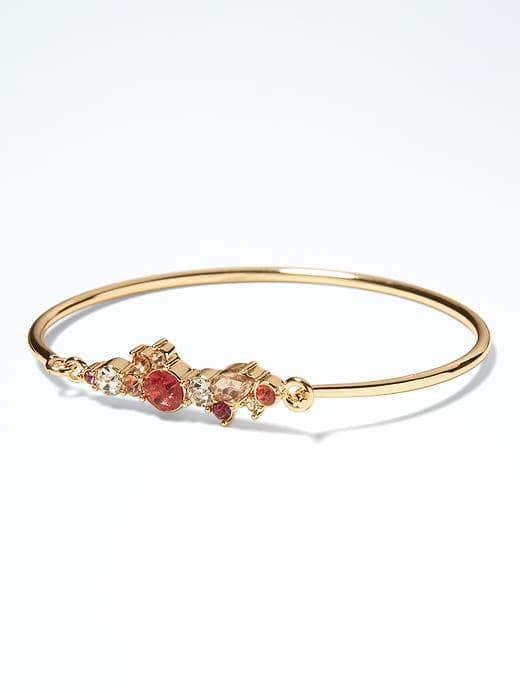 Banana Republic Delicate Color Cluster Flip Top Bracelet - Red