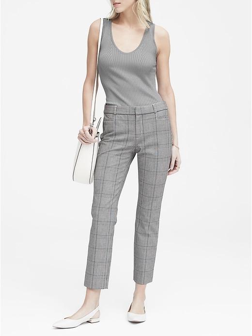 Banana Republic Sloan Skinny-fit Plaid Pant