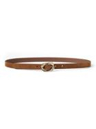 Banana Republic Womens Knot Buckle Skinny Trouser Belt New Cognac Size M