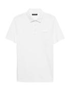 Banana Republic Mens Slim Luxury-touch Performance Polo Shirt Optic White Size Xs