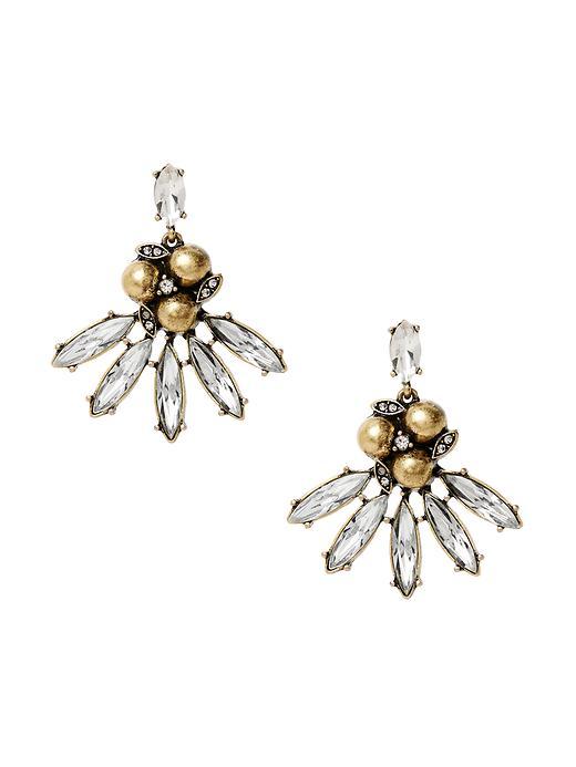 Banana Republic Pearl Navette Earring Size One Size - Mixed Metal