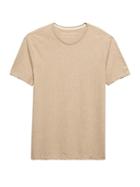 Banana Republic Mens Soft-wash Crew-neck T-shirt Clay Size L
