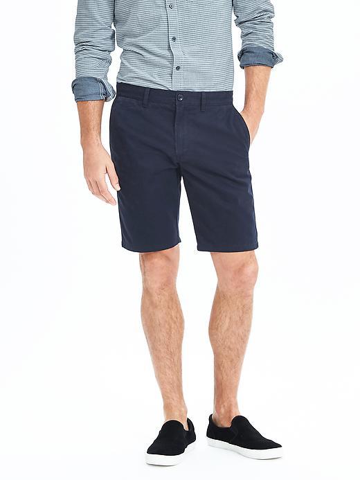 Banana Republic Mens Aiden Slim Cotton Short Size 28w - Navy