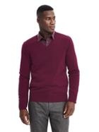 Banana Republic Todd &amp; Duncan Cashmere Vee Pullover Size Xl Tall - Pompeian Red